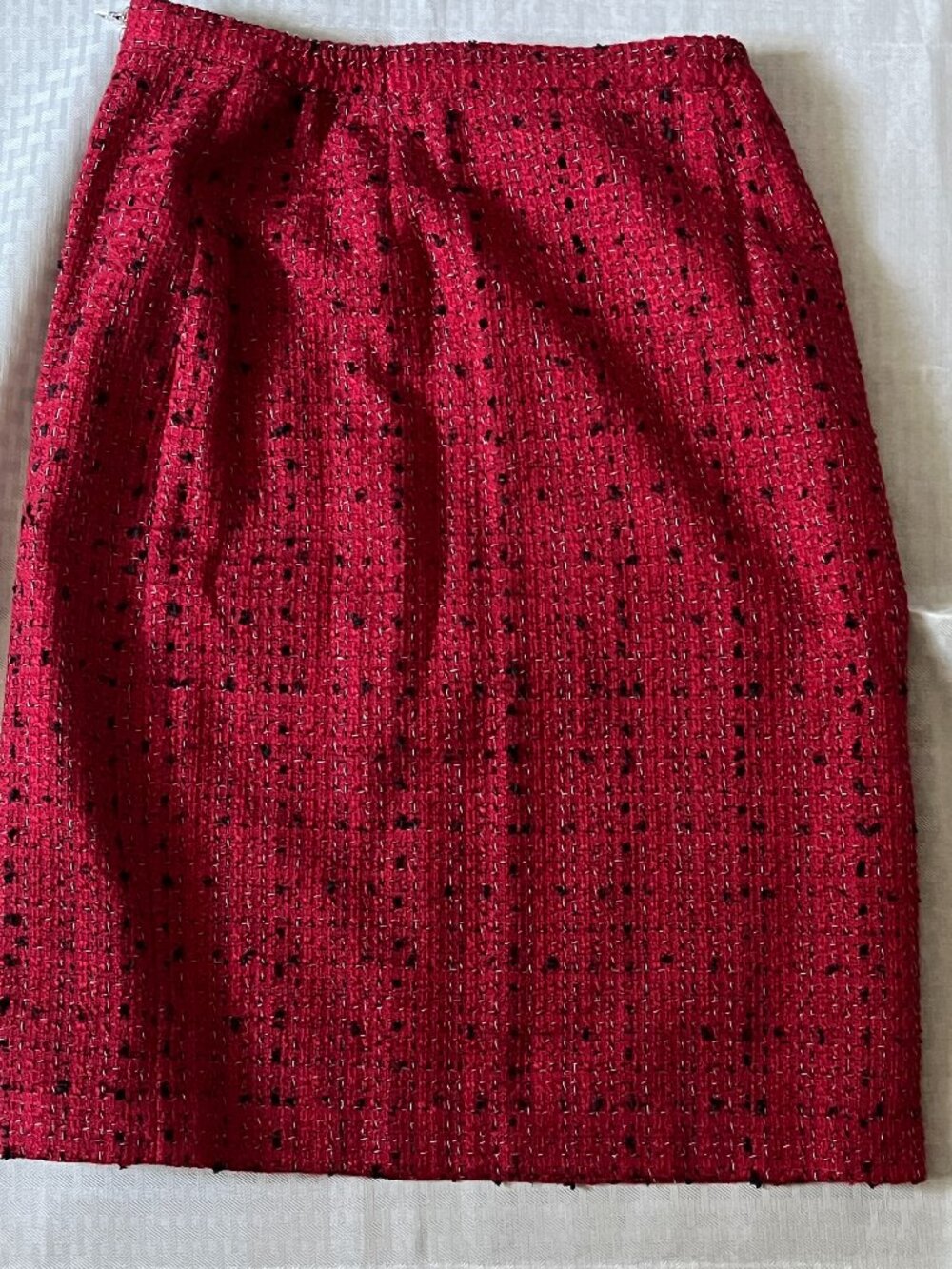 Red and black tweed skirt from Bantry-Bay made in Canada size M